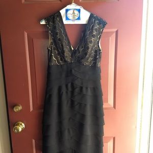 Black and nude formal dress